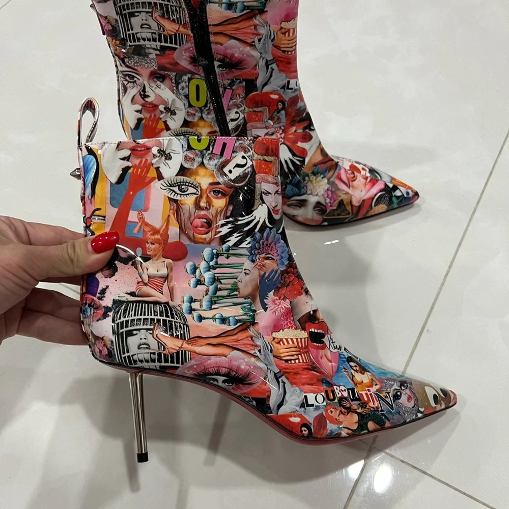 Christian Louboutin Epic Oh Xtian Ankle 70 leather bootie - Picture 8 of 14